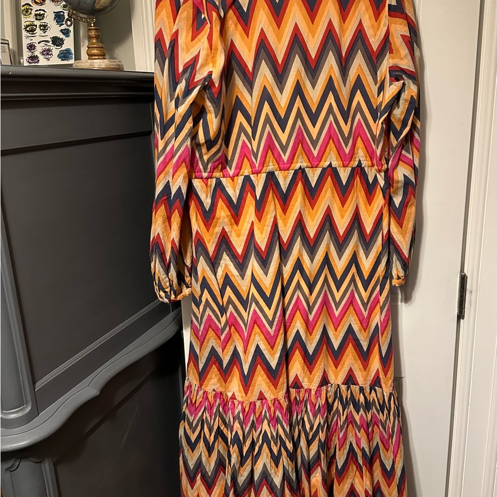 Olivia The Label Multi Color Zig Zag Midi/Maxi Dr… - image 2